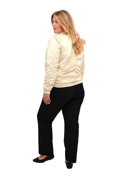 KAFFE KREMOWA KURTKA BOMBERKA K139