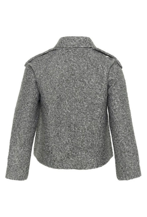 KAFFE PŁASZCZYK OWIECZKA SZARY ELEGANCKI K665