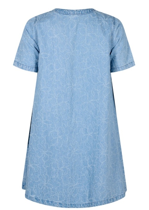 ZIZZI BŁĘKITNA JEANSOWA SUKIENKA WZÓR BAWEŁNA 088C