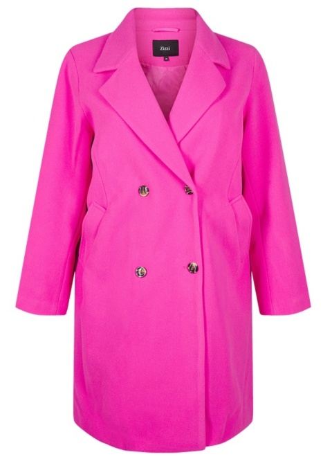 ZIZZI ELEGANCKI DWURZĘDOWY RÓŻOWY PŁASZCZ 315A
