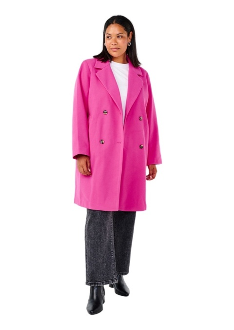 ZIZZI ELEGANCKI DWURZĘDOWY RÓŻOWY PŁASZCZ 315A