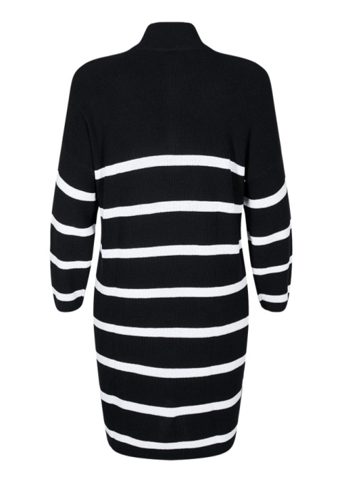 ZIZZI CZARNA DZIANINOWA SUKIENKA W PASKI SUWAK 150C