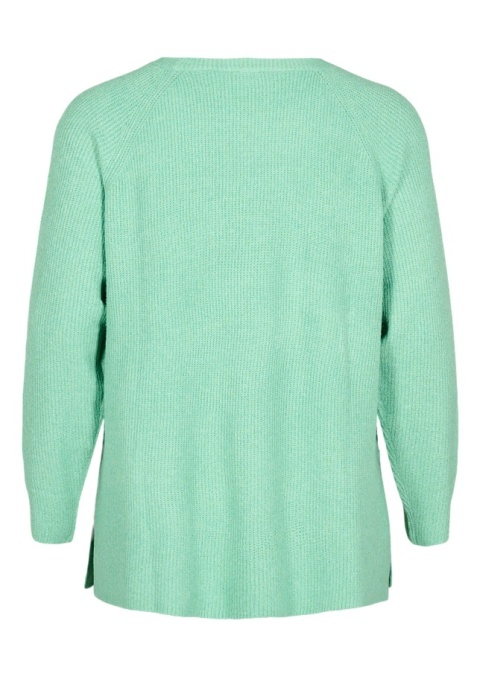 ZIZZI ZIELONA BLUZKA SWETER DZIANINA 279D