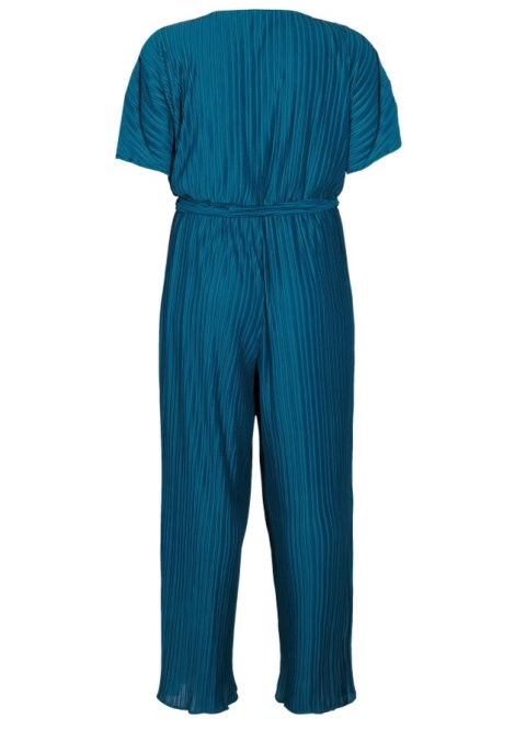 ZIZZI EFEKTOWNY NIEBIESKI KOMBINZEZON PLISOWANY 120C