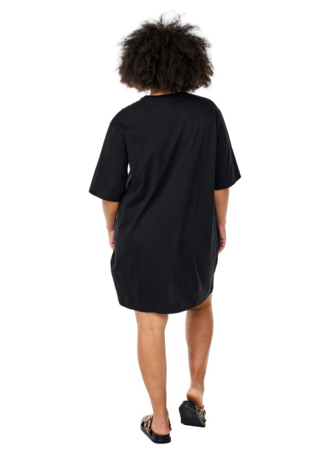 ZIZZI CZARNA SUKIENKA T-SHIRTOWA BAWEŁNA 690A