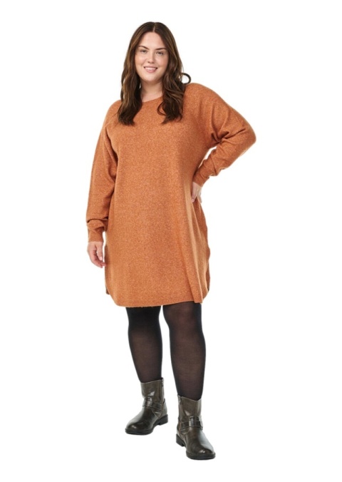 ZIZZI POMARAŃCZOWA SUKIENKA DZIANINA 473B