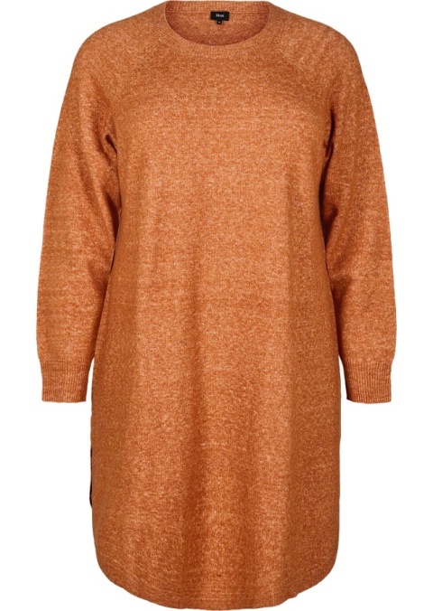 ZIZZI POMARAŃCZOWA SUKIENKA DZIANINA 473B