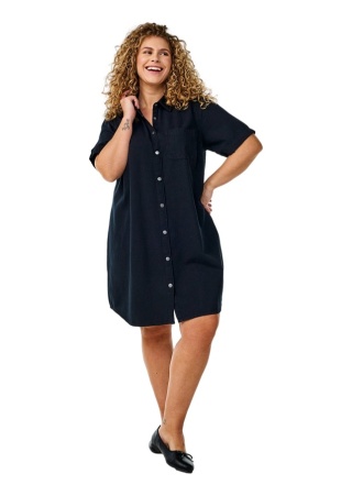 ZIZZI CZARNA JEANSOWA SUKIENKA KOSZULOWA 967D