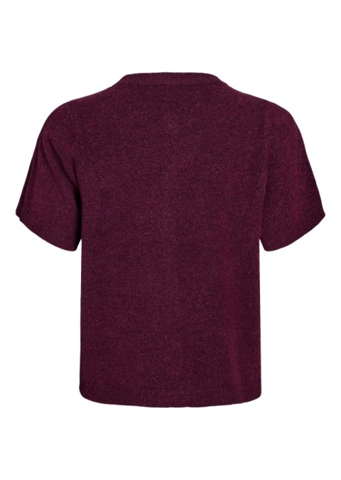 ZIZZI DZIANINOWY BORDOWY SWETEREK KARDIGAN 473D