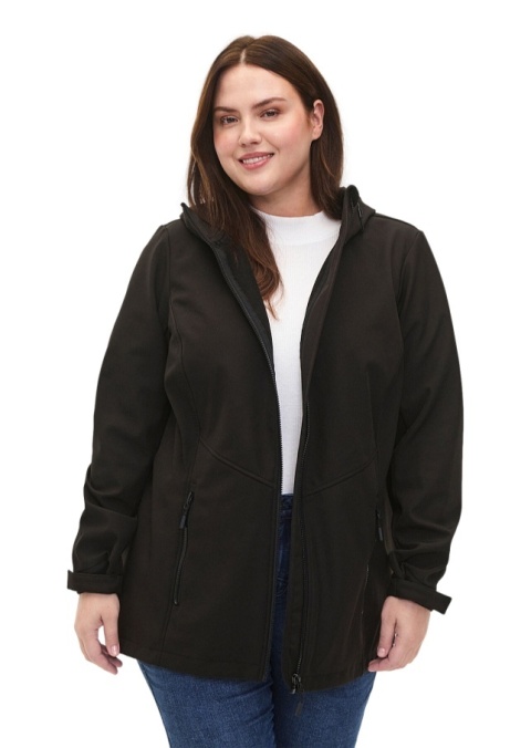 ZIZZI CZARNA PRZEJŚCIOWA KURTKA SOFTSHELL 738K