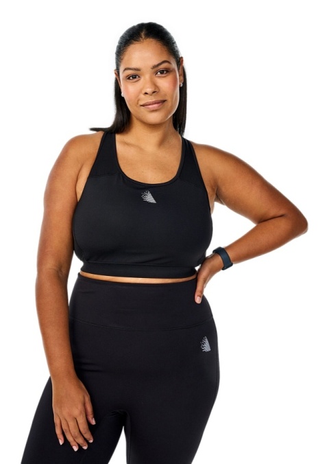 ZIZZI CZARNY SPORTOWY BIUSTONOSZ KIESZEŃ 213C