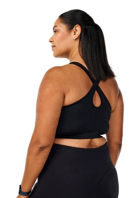 ZIZZI CZARNY SPORTOWY BIUSTONOSZ KIESZEŃ 213C