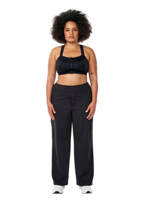 ZIZZI CZARNE SPORTOWE PROSTE SPODNIE TRENINGOWE 269A