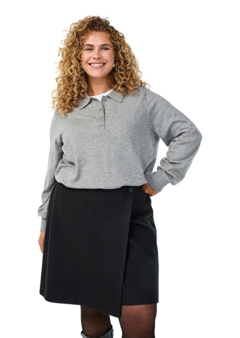 ZIZZI CZARNA KOPERTOWA SPÓDNICA MINI 201A