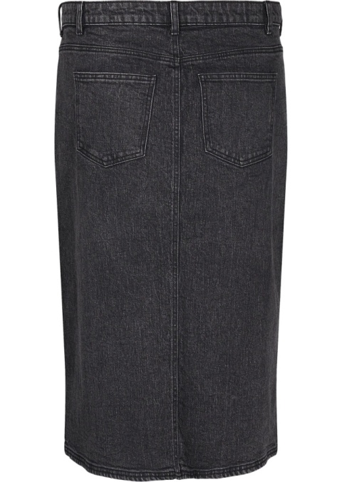 ZIZZI CIEMNOSZARA JEANSOWA SPÓDNICA ROZCIĘCIE 071I