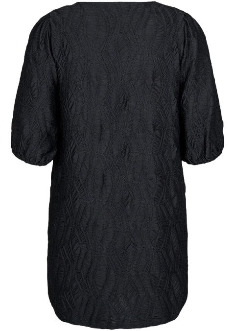 ZIZZI CZARNA SUKIENKA FAKTUROWA BUFKI 217C