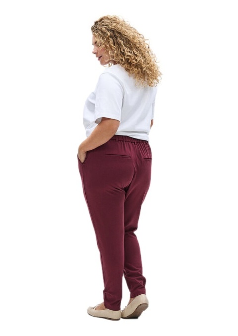 ZIZZI DZIANINOWE CYGARETKI SPODNIE BORDOWE 006A