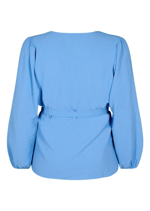 ZIZZI ELEGANCKA NIEBIESKA BLUZKA KOPERTOWA 495AW