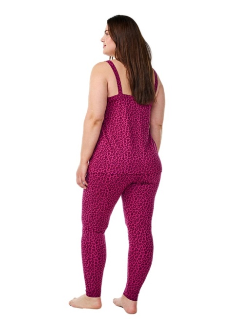 ZIZZI FANTASTYCZNE RÓŻOWE LEGGINSY PANTERKA 090E