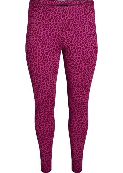 ZIZZI FANTASTYCZNE RÓŻOWE LEGGINSY PANTERKA 090E