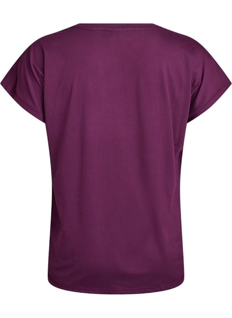 ZIZZI FIOLETOWY WYGODNY SPORTOWY T-SHIRT 054G