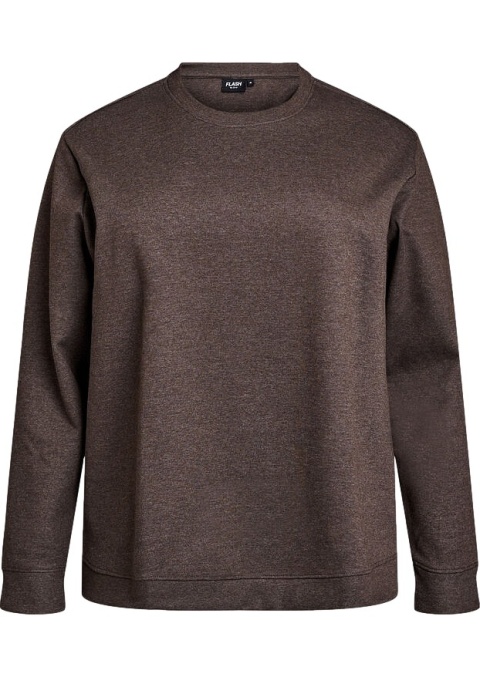 ZIZZI KLASYCZNA BRĄZOWA JEDNOLITA BLUZA 061A