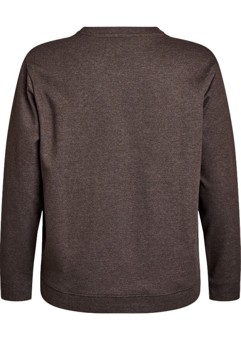 ZIZZI KLASYCZNA BRĄZOWA JEDNOLITA BLUZA 061A