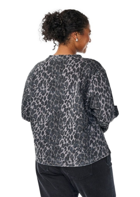 ZIZZI VINTAGE SZARA BLUZKA WZÓR PANTERKA 169A