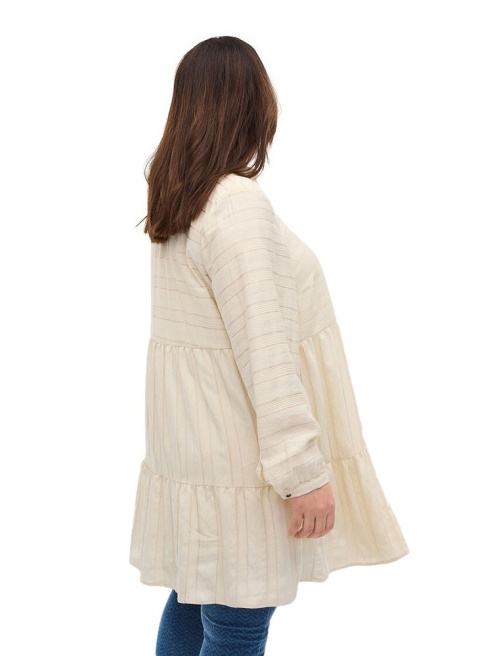 ZIZZI KOBIECA TUNIKA PASKI BEŻOWA 972A