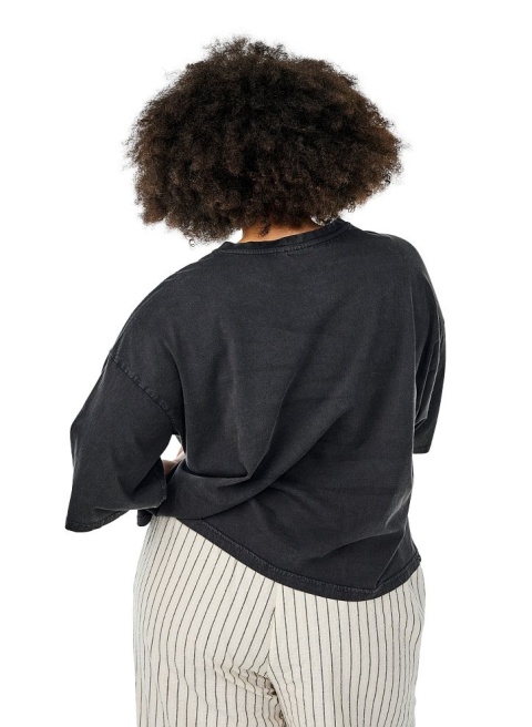 ZIZZI KRÓTKA KOSZULKA T-SHIRT TOP SZARY 436A