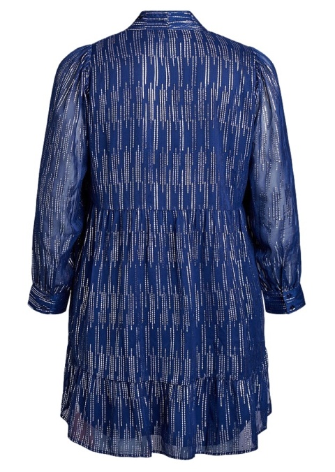 ZIZZI NIEBIESKA SUKIENKA IMPREZOWA BROKAT 206B