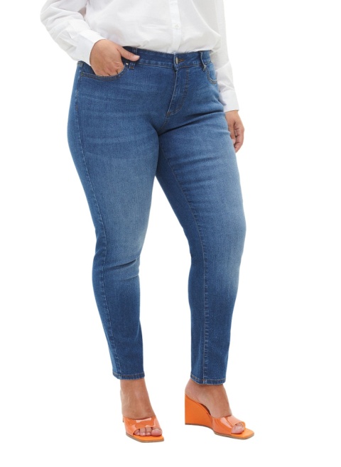 ZIZZI NIEBIESKIE SPODNIE JEANSY SLIM FIT N82 009D
