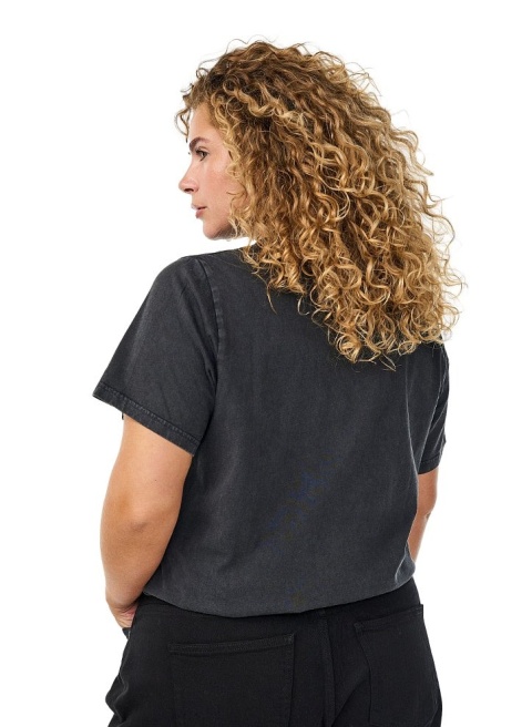 ZIZZI ORYGINALNA KOSZULKA CIEMNOSZARA CEKINY 198C