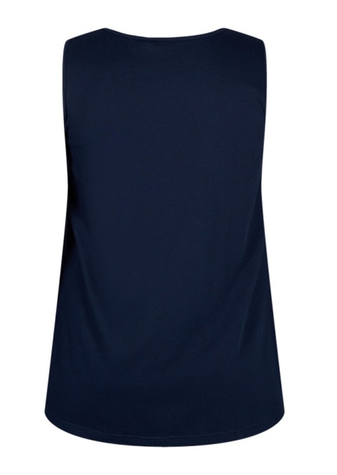 ZIZZI WSPANIAŁY GRANATOWY TOP NADRUK 098HW