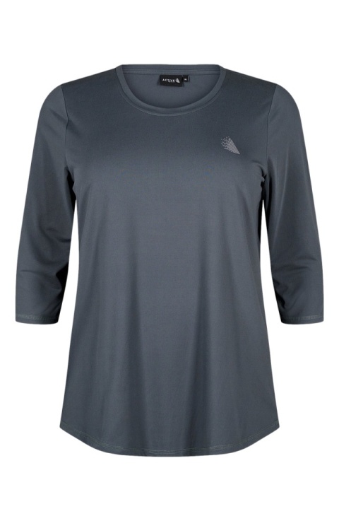 ZIZZI WYGODNA CIEMNOTURKUSOWA SPORTOWA BLUZKA 053D