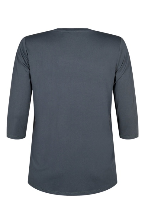 ZIZZI WYGODNA CIEMNOTURKUSOWA SPORTOWA BLUZKA 053D