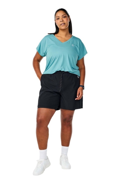 ZIZZI WYGODNY T-SHIRT SPORTOWY TURKUSOWY 053G