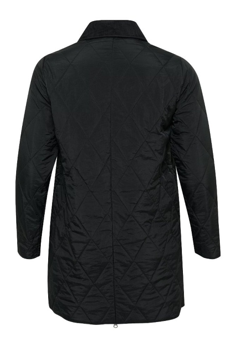 KAFFE KLASYCZNA PIKOWANA CZARNA KURTKA PRZEJŚCIOWA K498