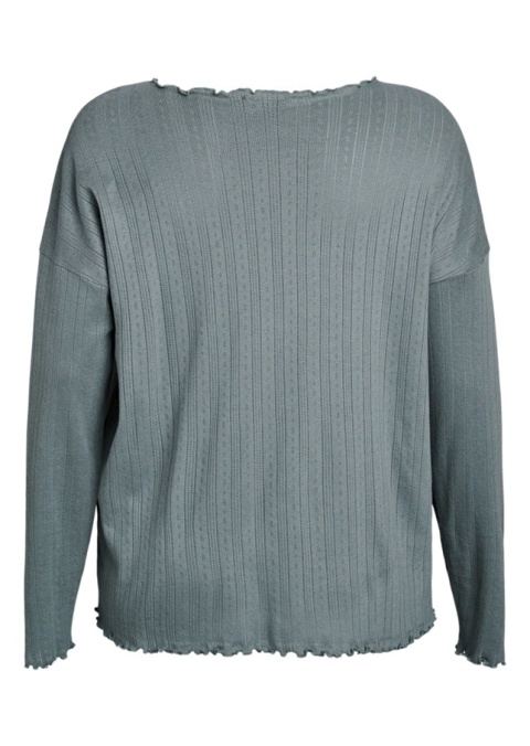 ZIZZI ZIELONA BLUZKA PIŻAMA HAFT BAWEŁNA 089B