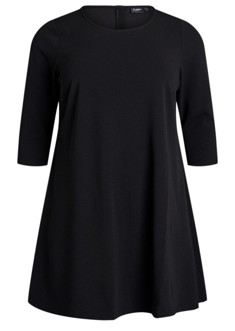 ZIZZI KRÓTKA CZARNA TRAPEZOWA SUKIENKA 007F
