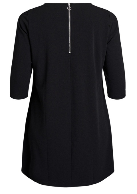 ZIZZI KRÓTKA CZARNA TRAPEZOWA SUKIENKA 007F