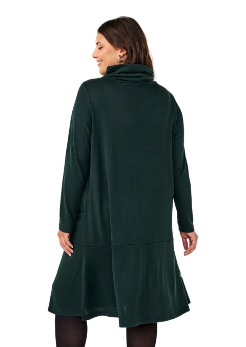 ZIZZI ZIELONA DZIANINOWA SUKIENKA GOLF 071Q