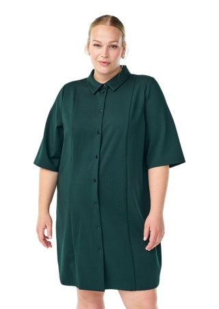 ZIZZI KRÓTKA ZIELONA SUKIENKA KOSZULOWA 928A