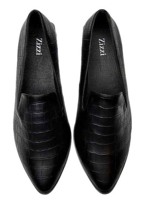 ZIZZI SZEROKIE SKÓRZANE MOKASYNY 082A