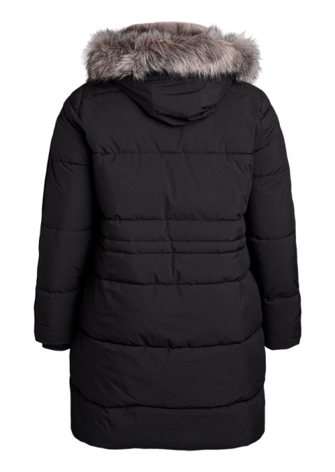 ZIZZI CZARNA PIKOWANA KURTKA ZIMOWA KAPTUR 264B