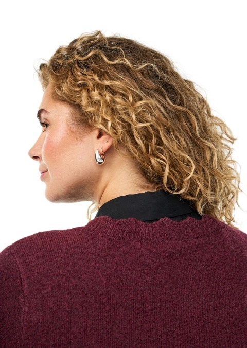 ZIZZI CZARNY KOŁNIERZYK Z ODPINANYM KRAWATEM 821AW