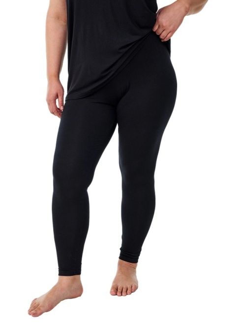 ZIZZI KLASYCZNE CZARNE LEGGINSY WISKOZA 090E