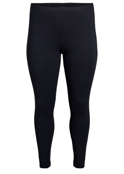 ZIZZI KLASYCZNE CZARNE LEGGINSY WISKOZA 090E