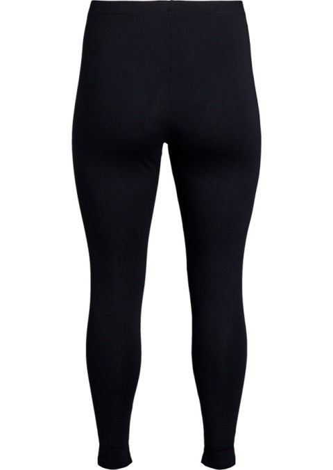 ZIZZI KLASYCZNE CZARNE LEGGINSY WISKOZA 090E