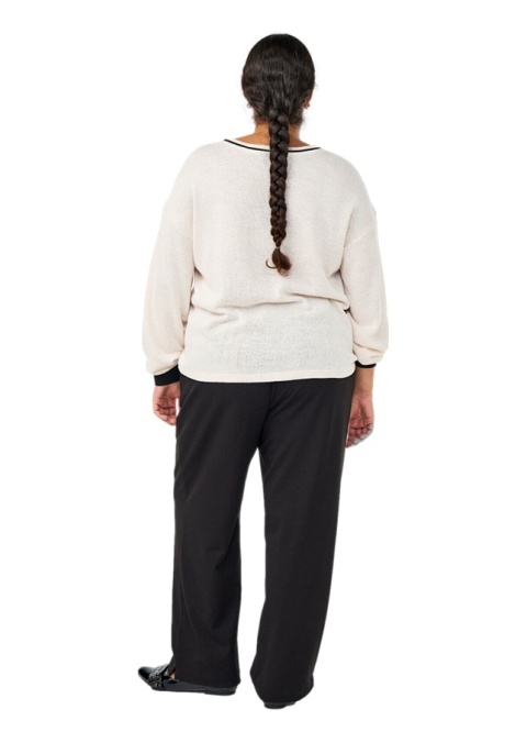 ZIZZI ELEGANCKIE CZARNE SPODNIE PROSTA NOGAWKA 808A